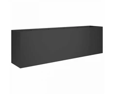 Sodo vazonas Juoda 200 x 40 x 60 cm Šaltai valcuotas plienas