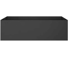 Sodo vazonas Juoda 200 x 80 x 60 cm Šaltai valcuotas plienas