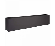 Sodo vazonas Juoda 280 x 40 x 60 cm Šaltai valcuotas plienas