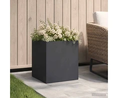 Sodo vazonas Juoda 35 x 35 x 35 cm Šaltai valcuotas plienas