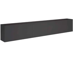 Sodo vazonas Juoda 360 x 40 x 60 cm Šaltai valcuotas plienas