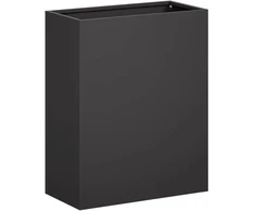 Sodo vazonas Juoda 40 x 20 x 40 cm Šaltai valcuotas plienas