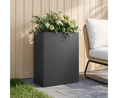 Sodo vazonas Juoda 40 x 20 x 40 cm Šaltai valcuotas plienas
