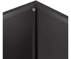 Sodo vazonas Juoda 40 x 20 x 50 cm Šaltai valcuotas plienas
