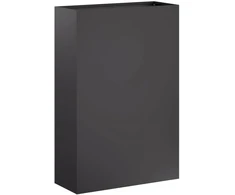 Sodo vazonas Juoda 40 x 20 x 75 cm Šaltai valcuotas plienas