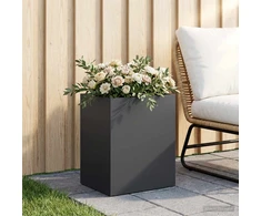 Sodo vazonas Juoda 40 x 30 x 40 cm Šaltai valcuotas plienas