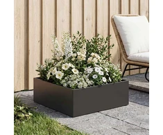 Sodo vazonas Juoda 40 x 40 x 20 cm Šaltai valcuotas plienas