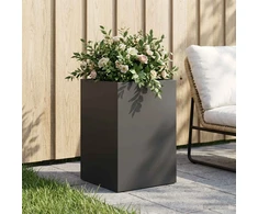 Sodo vazonas Juoda 40 x 40 x 60 cm Šaltai valcuotas plienas