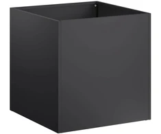 Sodo vazonas Juoda 45 x 45 x 45 cm Šaltai valcuotas plienas