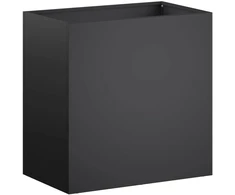 Sodo vazonas Juoda 50 x 30 x 40 cm Šaltai valcuotas plienas