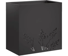 Sodo vazonas Juoda 50 x 30 x 49 cm Šaltai valcuotas plienas