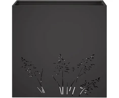 Sodo vazonas Juoda 50 x 30 x 49 cm Šaltai valcuotas plienas