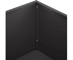 Sodo vazonas Juoda 50 x 30 x 75 cm Šaltai valcuotas plienas