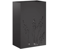 Sodo vazonas Juoda 50 x 30 x 75 cm Šaltai valcuotas plienas