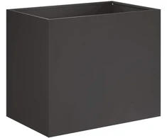 Sodo vazonas Juoda 50 x 40 x 50 cm Šaltai valcuotas plienas