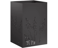 Sodo vazonas Juoda 50 x 50 x 75 cm Šaltai valcuotas plienas