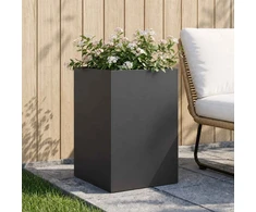 Sodo vazonas Juoda 50 x 50 x 75 cm Šaltai valcuotas plienas