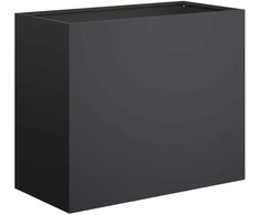 Sodo vazonas Juoda 60 x 30 x 50 cm Šaltai valcuotas plienas