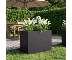 Sodo vazonas Juoda 60 x 40 x 50 cm Šaltai valcuotas plienas