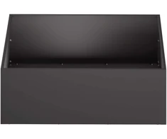 Sodo vazonas Juoda 60 x 60 x 20 cm Šaltai valcuotas plienas