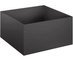 Sodo vazonas Juoda 60 x 60 x 30 cm Šaltai valcuotas plienas