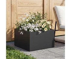 Sodo vazonas Juoda 60 x 60 x 30 cm Šaltai valcuotas plienas