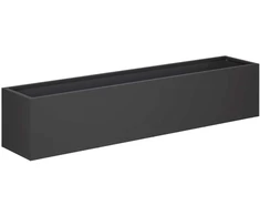 Sodo vazonas Juoda 80 x 20 x 20 cm Šaltai valcuotas plienas