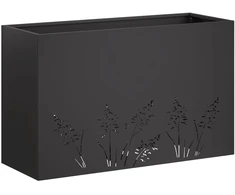 Sodo vazonas Juoda 80 x 20 x 49 cm Šaltai valcuotas plienas