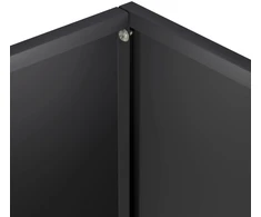 Sodo vazonas Juoda 80 x 30 x 40 cm Šaltai valcuotas plienas