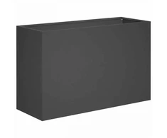 Sodo vazonas Juoda 80 x 30 x 50 cm Šaltai valcuotas plienas