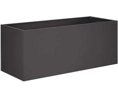 Sodo vazonas Juoda 80 x 40 x 40 cm Šaltai valcuotas plienas