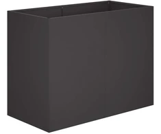 Sodo vazonas Juoda 80 x 40 x 60 cm Šaltai valcuotas plienas
