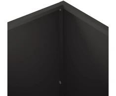 Sodo vazonas Juoda 80 x 50 x 50 cm Šaltai valcuotas plienas