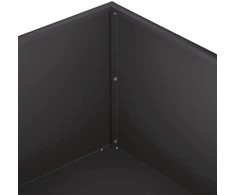 Sodo vazonas Juoda 80 x 80 x 30 cm Šaltai valcuotas plienas