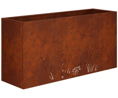 Sodo vazonas Rūdijanti 100 x 20 x 49 cm