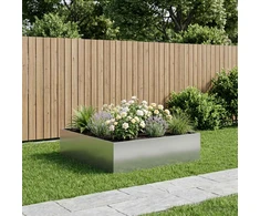 Sodo vazonas Sidabrinė 100 x 100 x 30 cm Galvanizuotas plienas