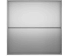 Sodo vazonas Sidabrinė 100 x 100 x 30 cm Galvanizuotas plienas