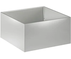 Sodo vazonas Sidabrinė 100 x 100 x 40 cm Galvanizuotas plienas