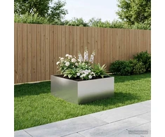Sodo vazonas Sidabrinė 100 x 100 x 40 cm Galvanizuotas plienas
