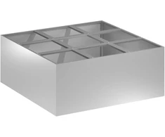Sodo vazonas Sidabrinė 100 x 100 x 50 cm Galvanizuotas plienas