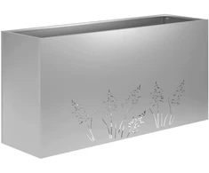 Sodo vazonas Sidabrinė 100 x 20 x 49 cm Galvanizuotas plienas