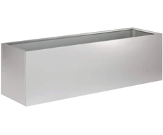 Sodo vazonas Sidabrinė 100 x 30 x 30 cm Galvanizuotas plienas