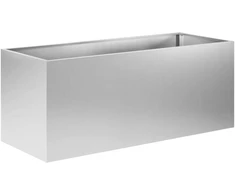 Sodo vazonas Sidabrinė 100 x 40 x 40 cm Galvanizuotas plienas