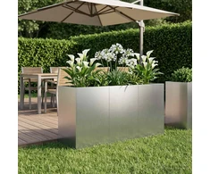 Sodo vazonas Sidabrinė 120 x 40 x 60 cm Galvanizuotas plienas