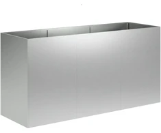 Sodo vazonas Sidabrinė 120 x 40 x 60 cm Galvanizuotas plienas