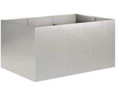 Sodo vazonas Sidabrinė 120 x 80 x 60 cm Nerūdijantis plienas