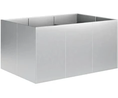 Sodo vazonas Sidabrinė 120 x 80 x 60 cm Galvanizuotas plienas