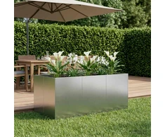Sodo vazonas Sidabrinė 120 x 80 x 60 cm Galvanizuotas plienas