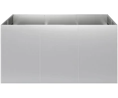 Sodo vazonas Sidabrinė 120 x 80 x 60 cm Galvanizuotas plienas