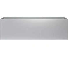 Sodo vazonas Sidabrinė 200 x 40 x 60 cm Galvanizuotas plienas